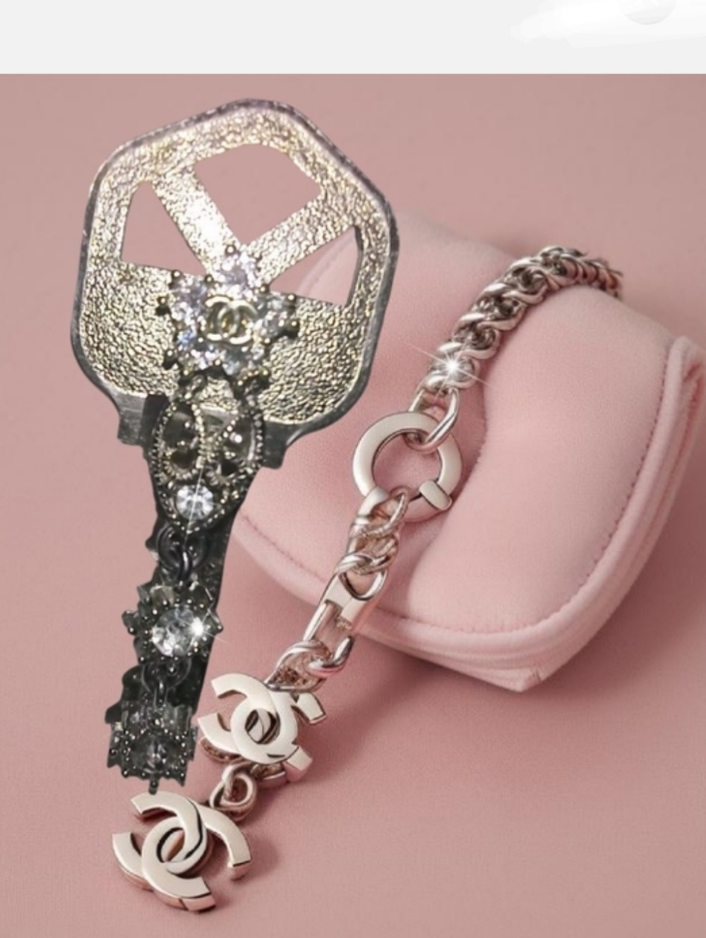 Fancy Jeweled Upcycled Car Key